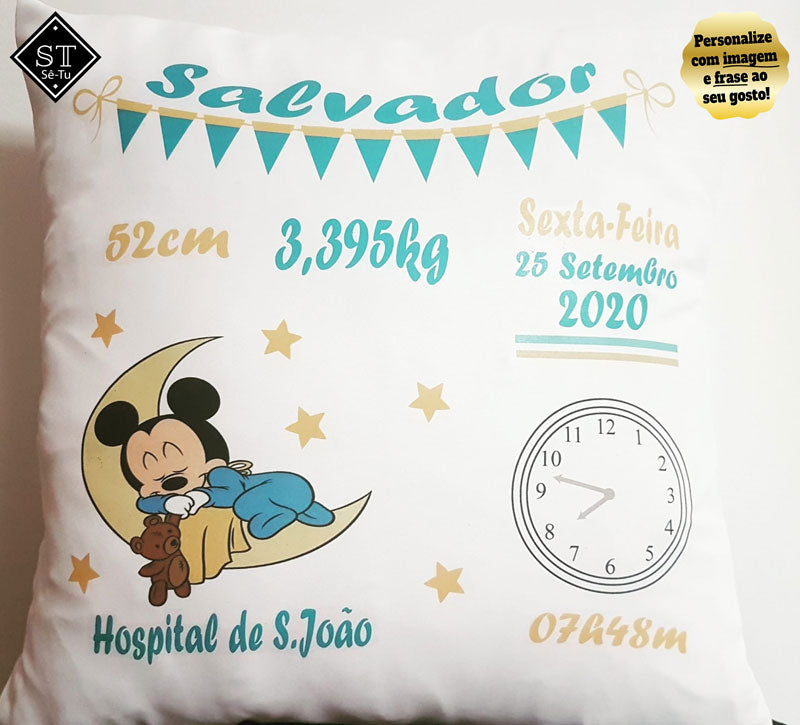 Almofada de Nascimento Mickey a dormir